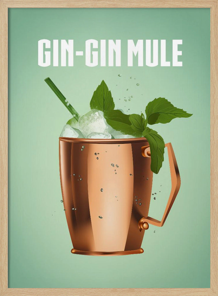 Gin Gin Mule Copper Poster