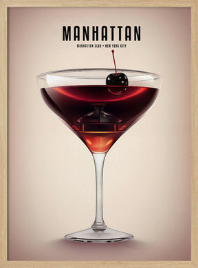 Manhattan Cocktail Poster