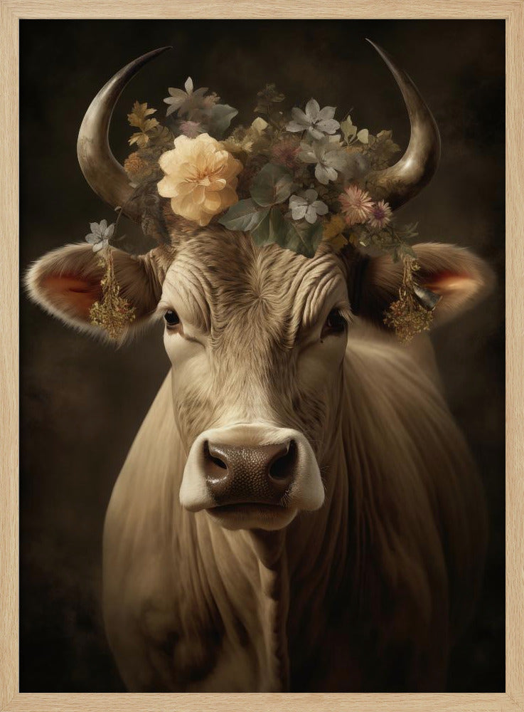 Bull Portrait Poster