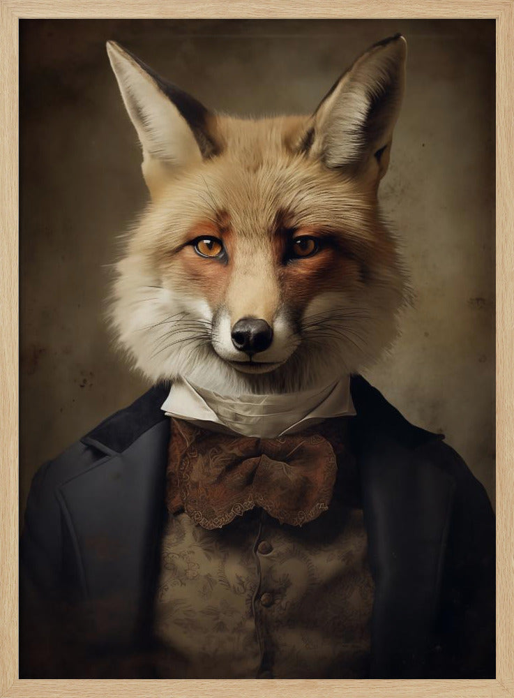 Fox Portrait Poster