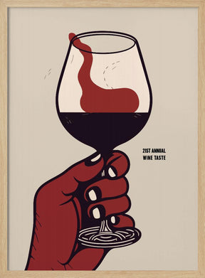 21st Annual Wine Taste Poster