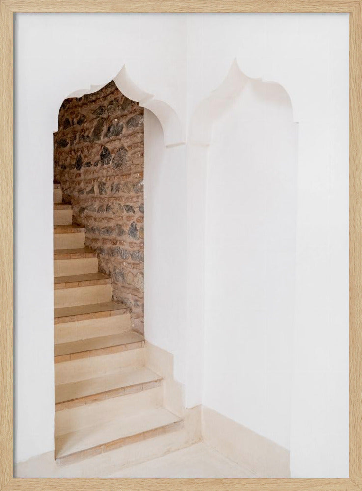 Arch Stairway In Riad In Marrakech   Ibiza Boho Travel Photography 1 Poster