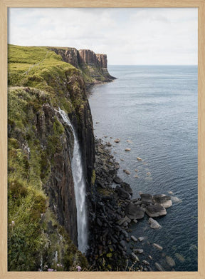 Kilt Rock and Mealt Falls, Isle of Skye, Scotland Poster