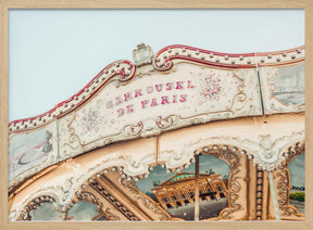 Carousel de Paris in August Poster