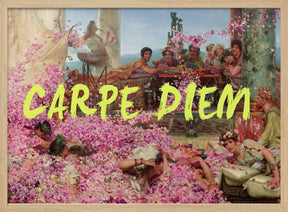 Neon Carpe Diem Poster