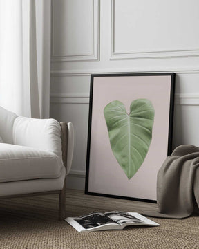 Tropical Leaf Blush Poster