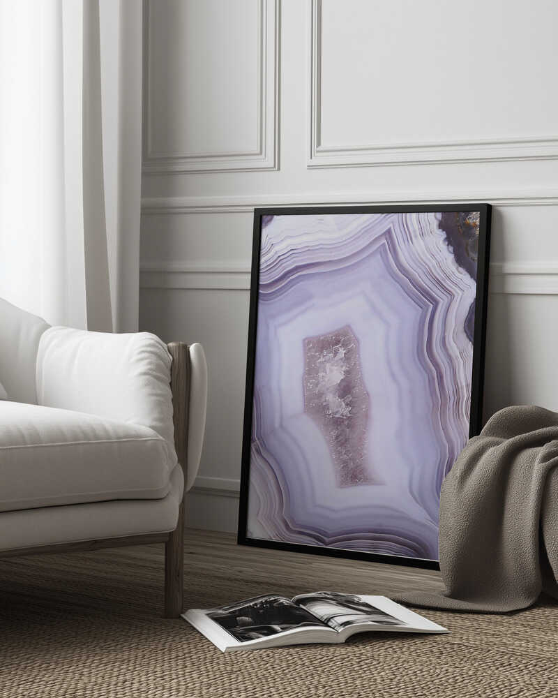 Purple Agate Poster
