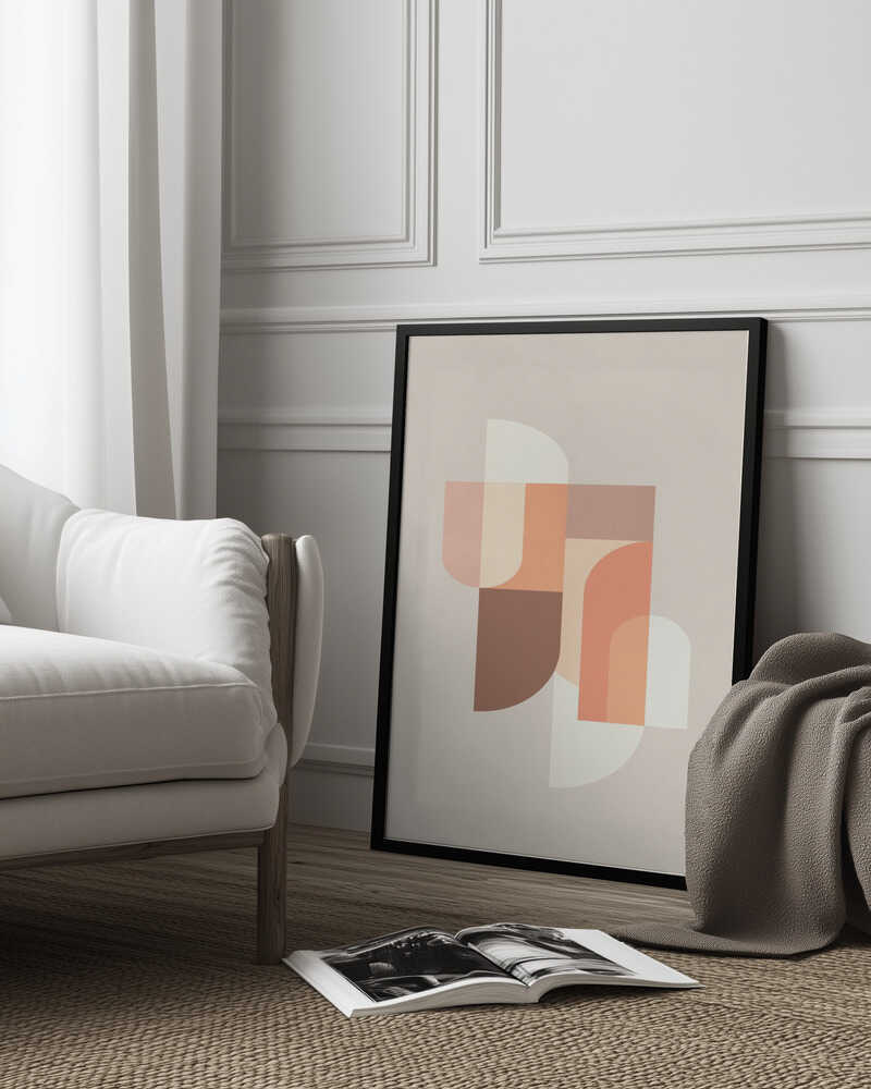 Retro Geometric III Poster
