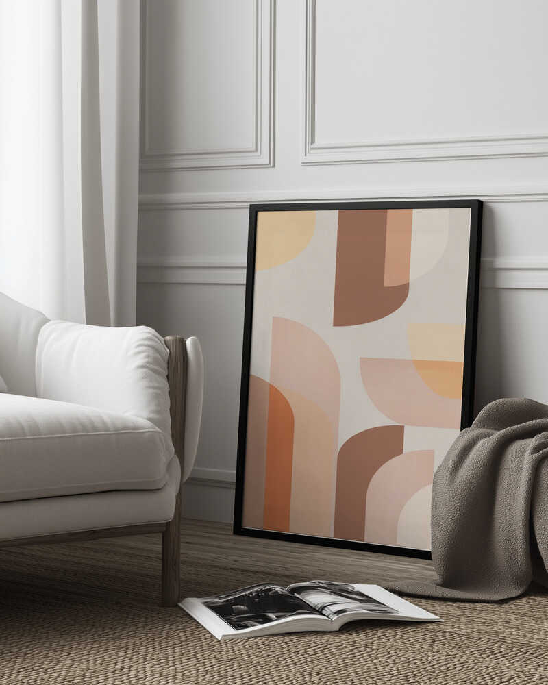 Retro Geometric Poster