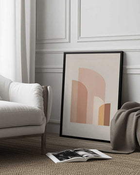 Retro Geometric IV Poster