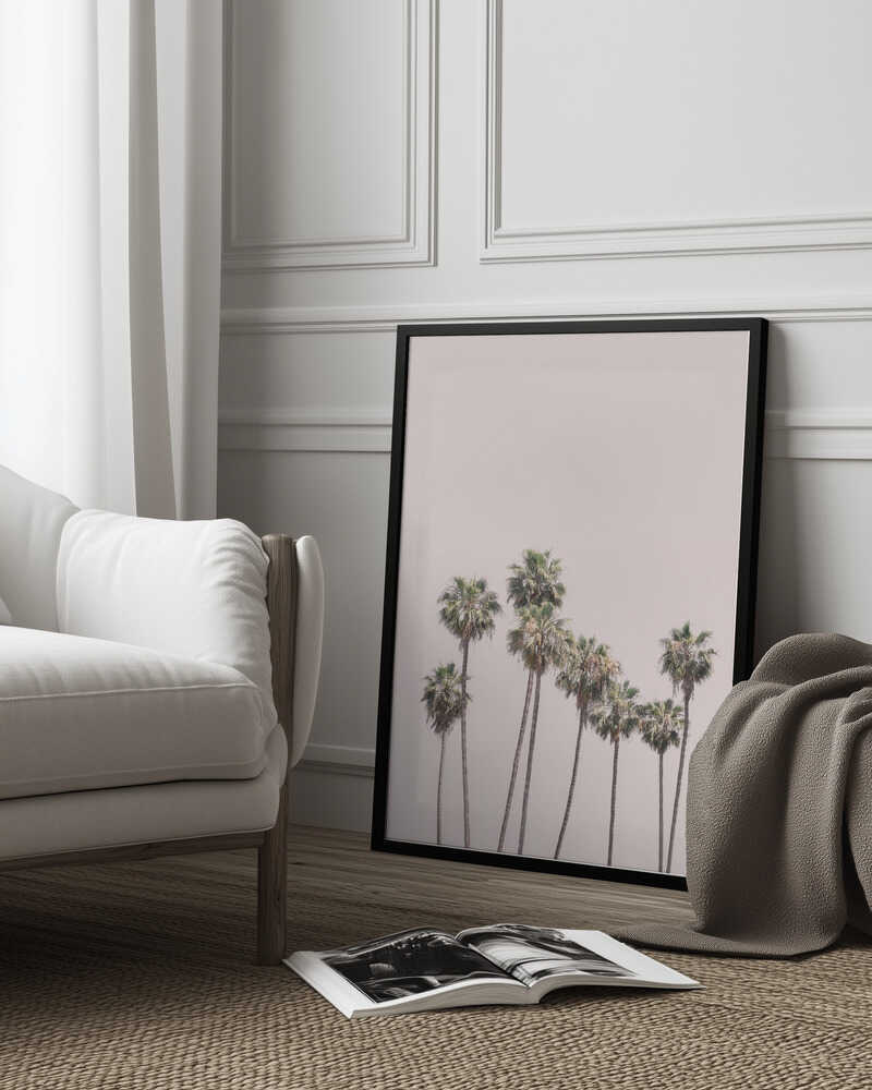 Blush Palms Poster