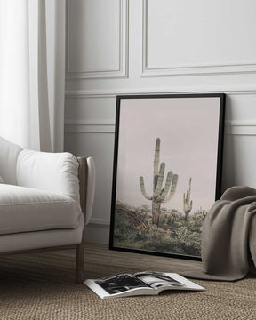 Pink Saguaro Poster