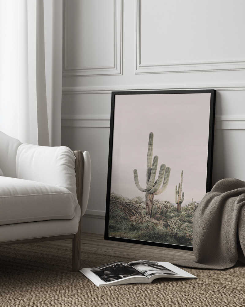 Pink Saguaro Poster