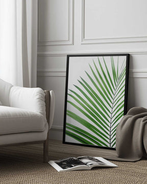 Green Palm Leaf Poster