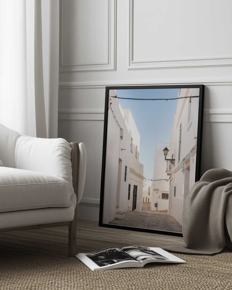 The White town of Vejer de La Frontera Poster