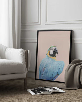 Blue Macaw Poster