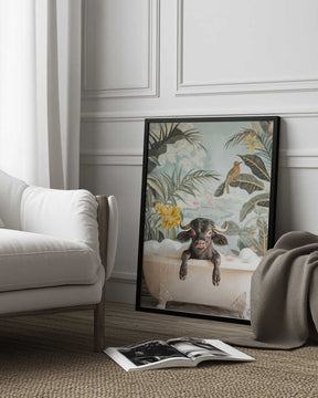 Tropical Buffalo Bath Poster