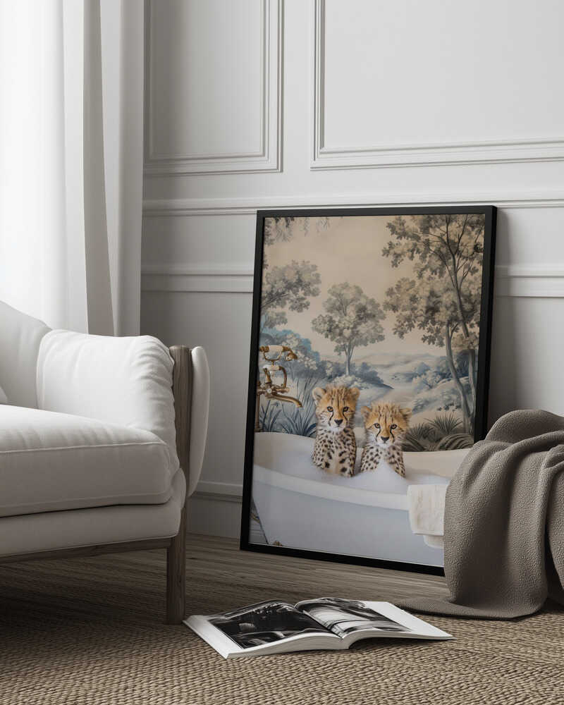 Cheetah Bath Time Duo Poster