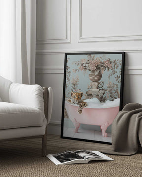 Leopard’s Pink Bubble Bath Poster