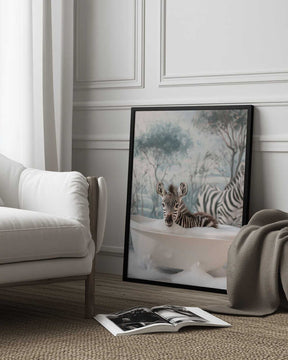 Striped Bubble Joy Poster