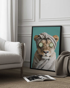 Luxury Lioness Poster