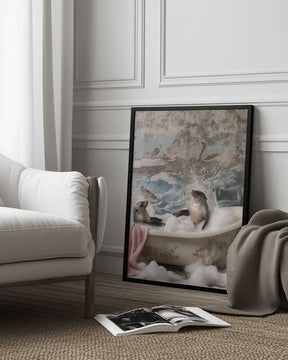 Splashing Seals Poster