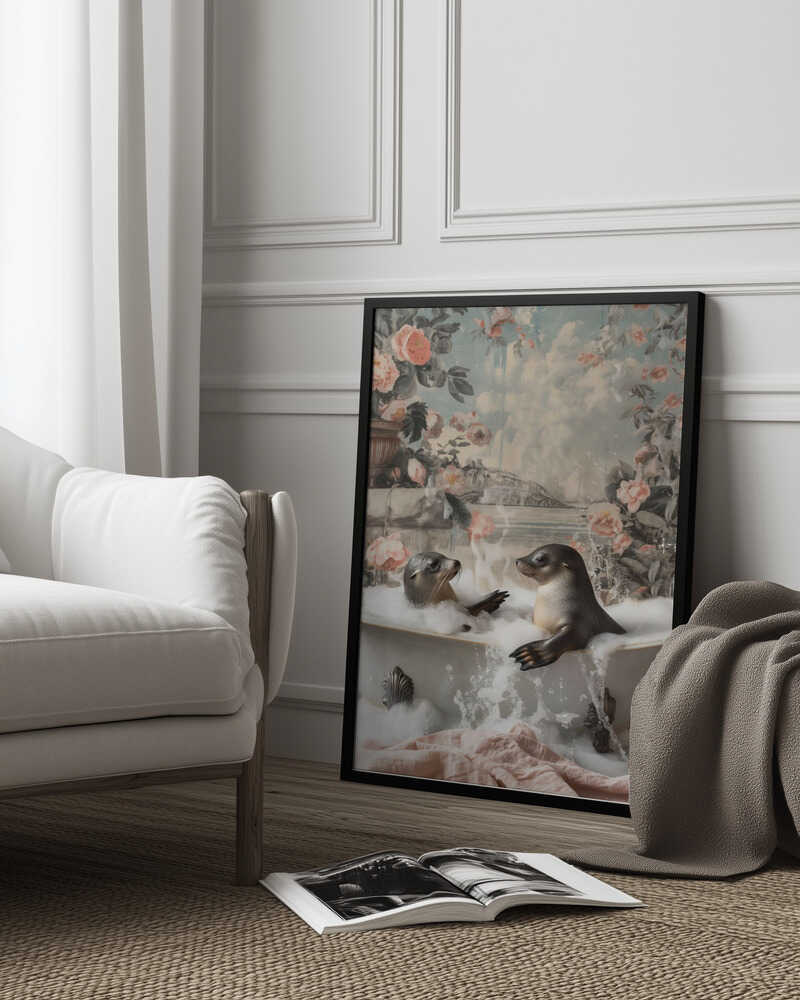 Seal Bath Bliss Poster
