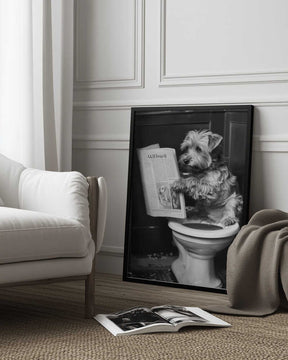 Doggy Doing A Doo Doo Poster