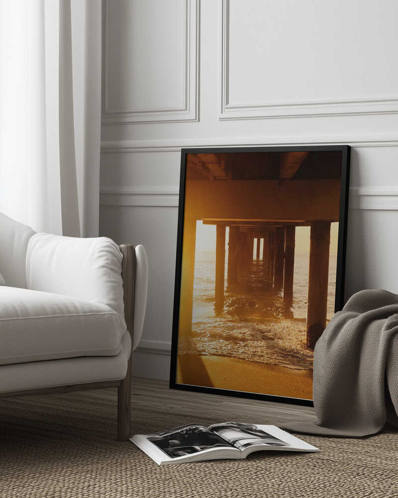 Golden Pier Pathway Poster