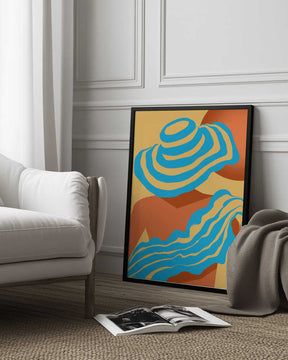 Sunlit Wavesstripe Poster