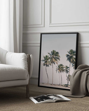 Blush Tropical Trees Poster