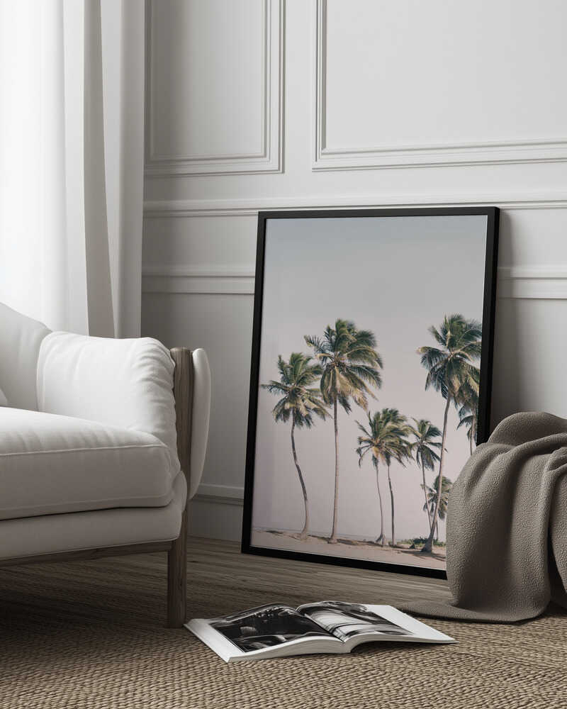 Blush Tropical Trees Poster