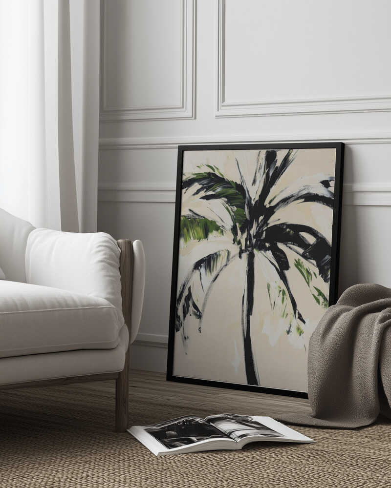 Abstract Palm Tree Poster
