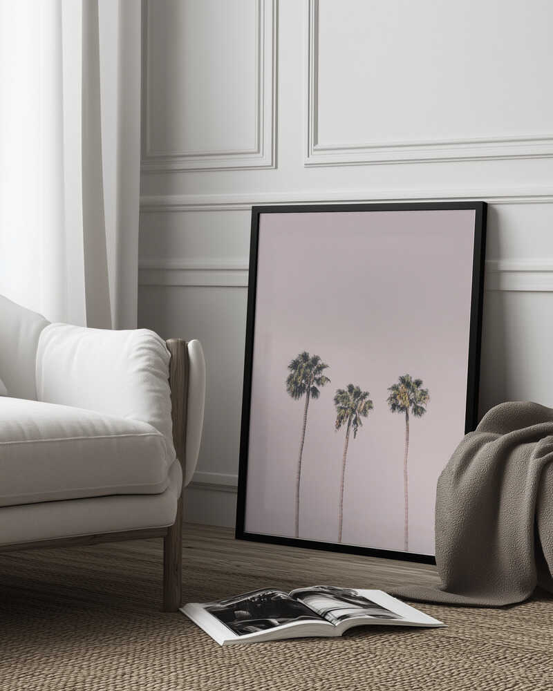 Palms On Pink Poster