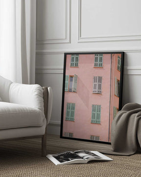 Pink Building Poster