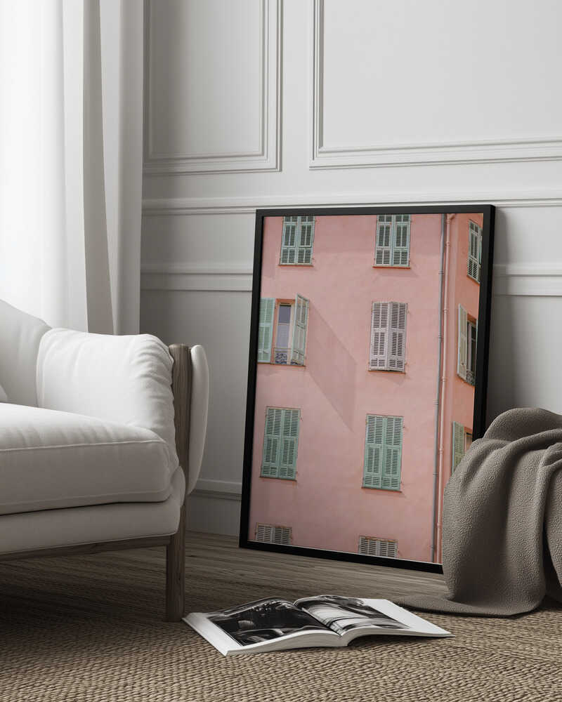 Pink Building Poster