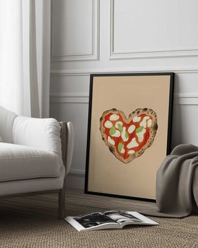 Pizza Heart Poster