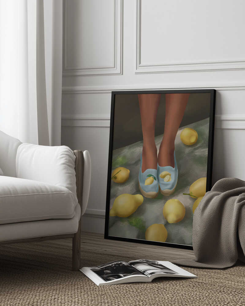 Lemon Steps Poster