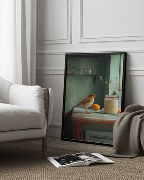 Country Morning Bird Poster