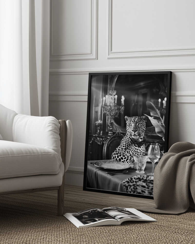 Leopard’s Luxurious Feast Poster