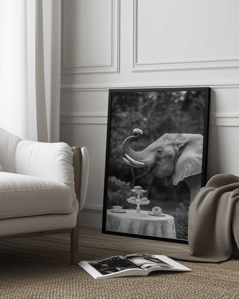 Elephant’s Afternoon Tea Poster