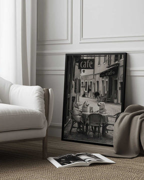 Café Morning Dogs Poster