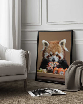 Red Panda Sushi Adventure Poster