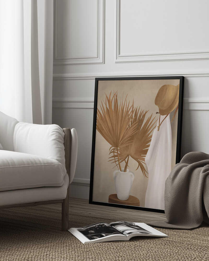 Palm Leaf Decoration Poster