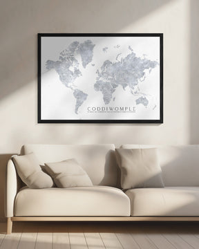 Coddiwomple world map Poster