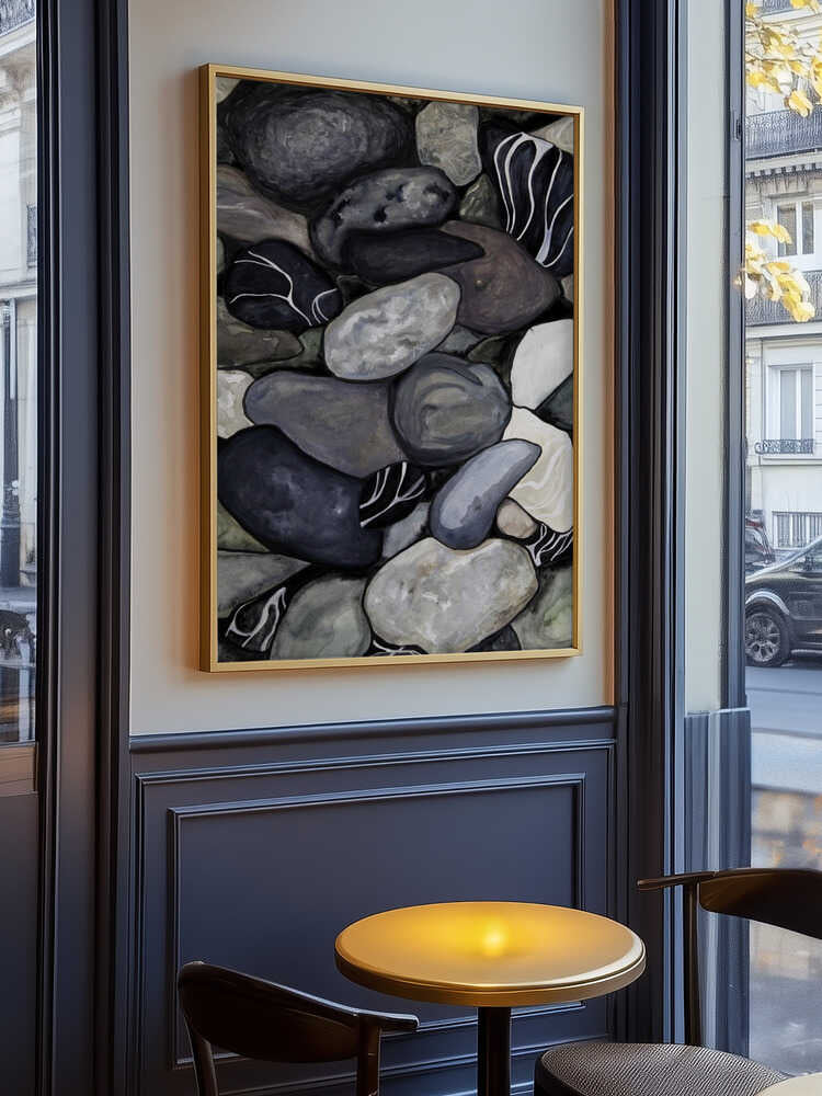 Beach stones Poster
