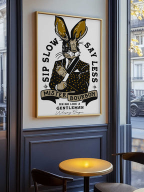 Mister Bourbon Jackalope In Smoking Jacket Poster