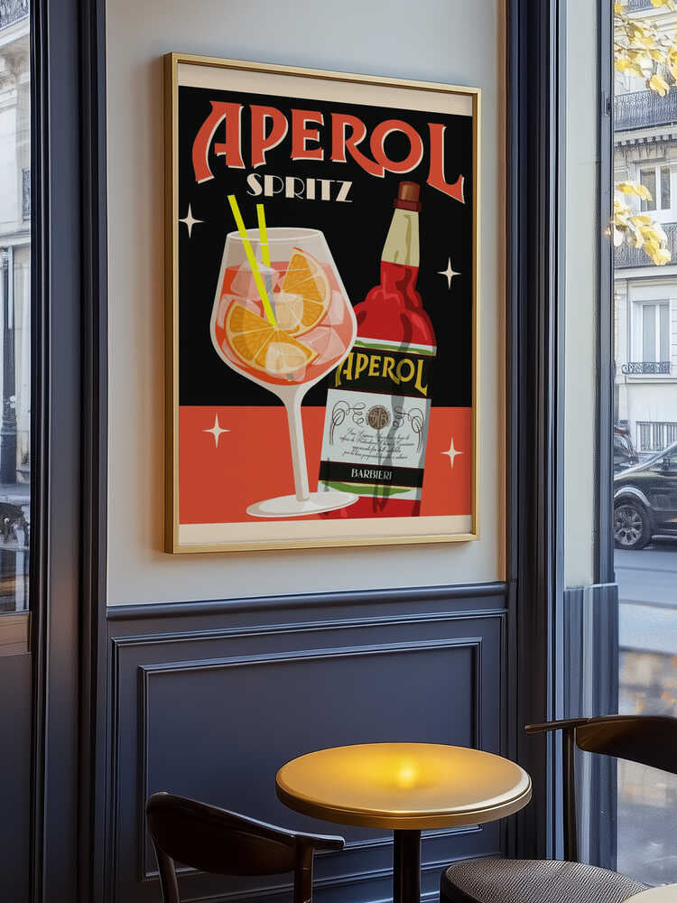 Aperol Spritz_Black Poster