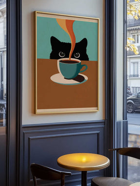 Cat &amp; Coffee Poster