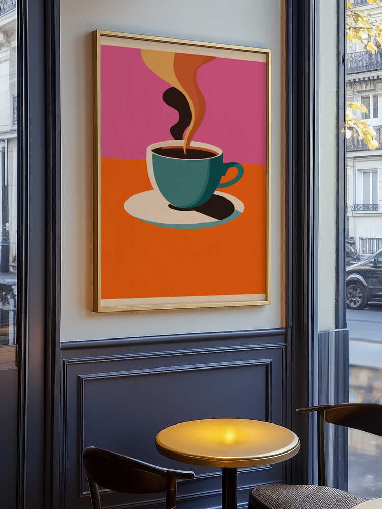 Coffee Steam Poster